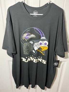 47 Baltimore Ravens Black Graphic Short-Sleeve Tee